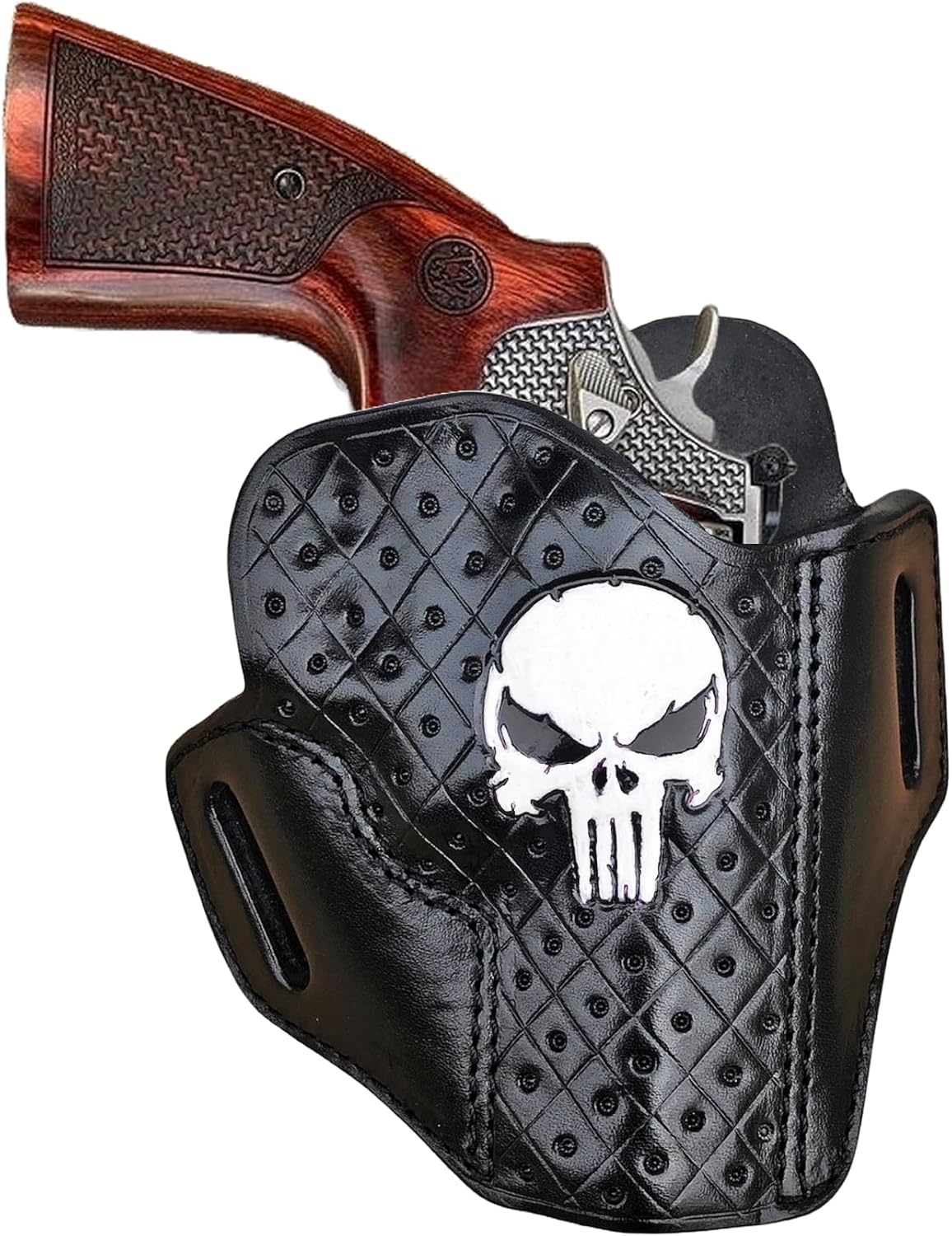 Special Patterned Leather Gun Holster Fits Colt Python or Colt King Cobra, Handcrafted, Premium Leather - ShnLeather