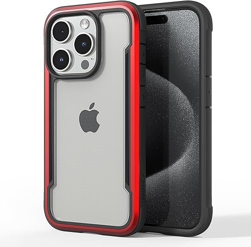 Miniatura 10 de RAPTIC Funda de cristal transparente Shield para iPhone 16 Pro Max, [protección contra caídas de grado militar 5X], [tecnología que no se