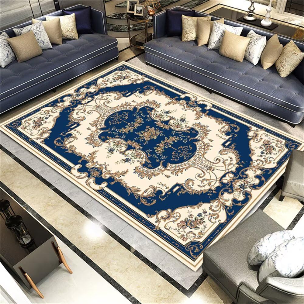 Tapis de protection antidérapant grand format bleu 200x250 cm d'extérieur