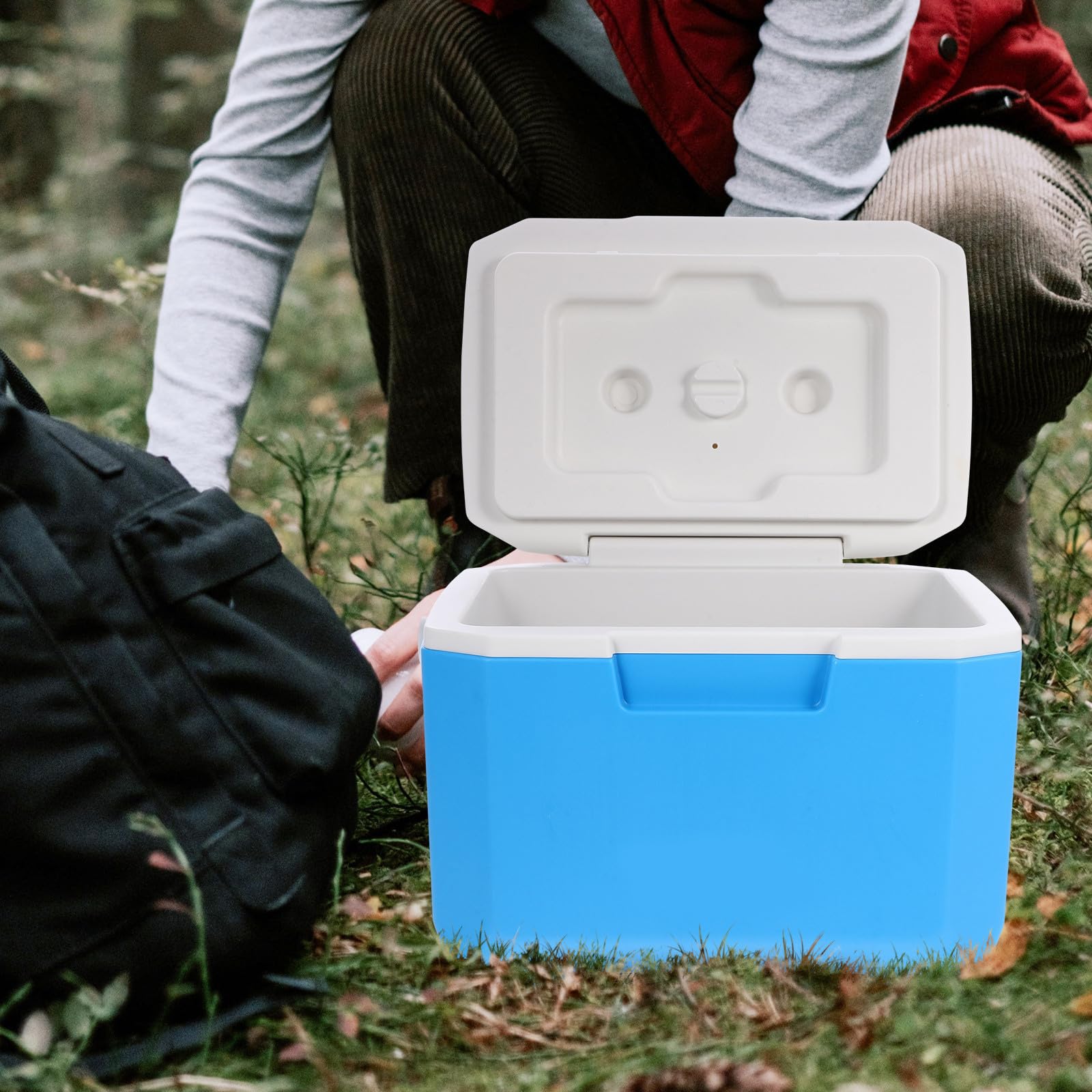 Yardwe Caja de Picnic Aislante Portátil 6l para Comidas, Azul