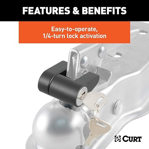 Vista 5 de CURT- Cerradura de acoplador 23521