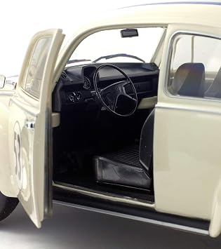 Solid Beetle Wagen Mini Car 1/18 S1800505 Beetle Harvey White