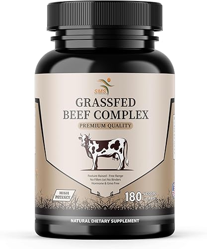 Suplemento de órgano de carne de res  alimentado con pasto y criado en pastos  Bienestar total del cuerpo y rendimiento, complejo de órganos con