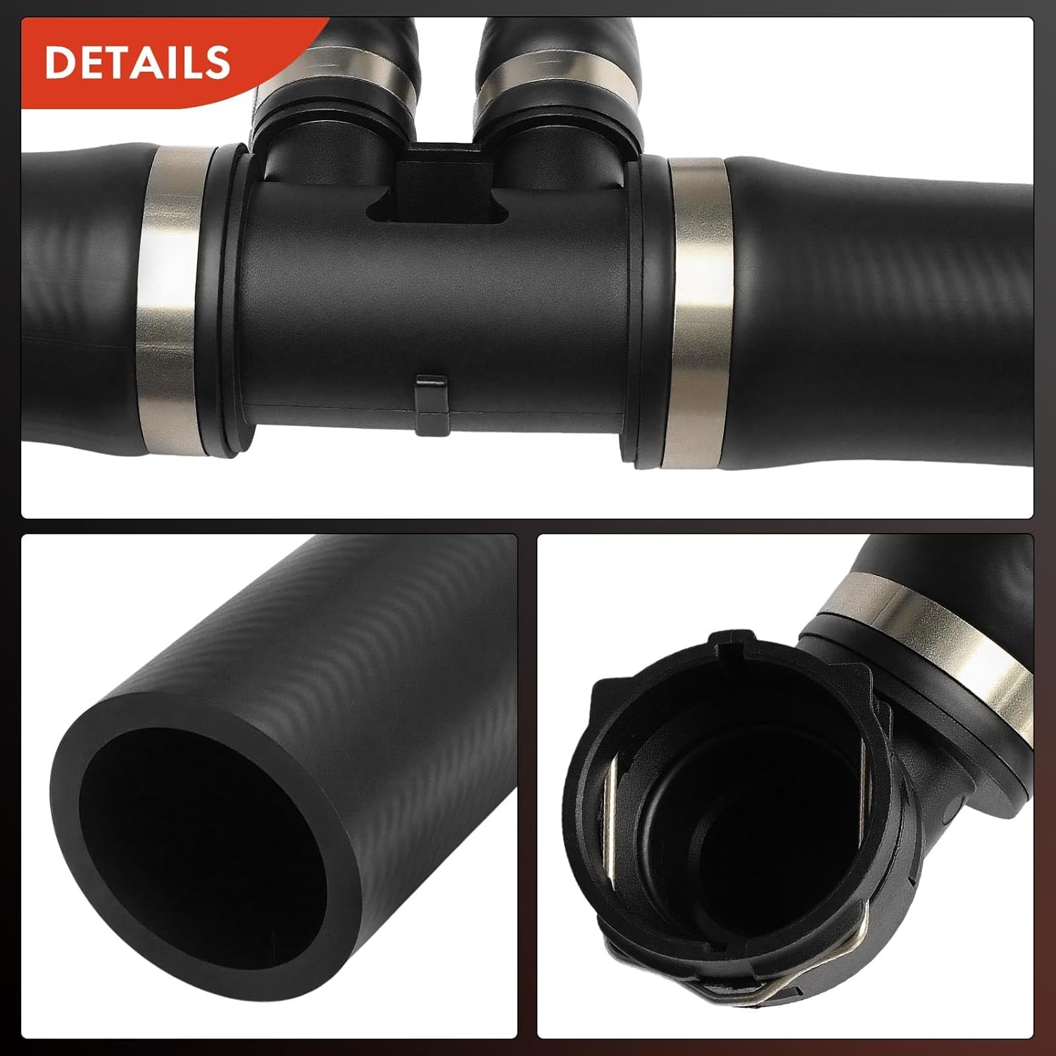 A-Premium Lower Radiator Coolant Hose Compatible with Ford F-150 2011-2014 3.5L 3.7L, F-150 2015-2017 3.5L, Expedition 2015-2017 3.5L & Lincoln Navigator 2015-2017 3.5L