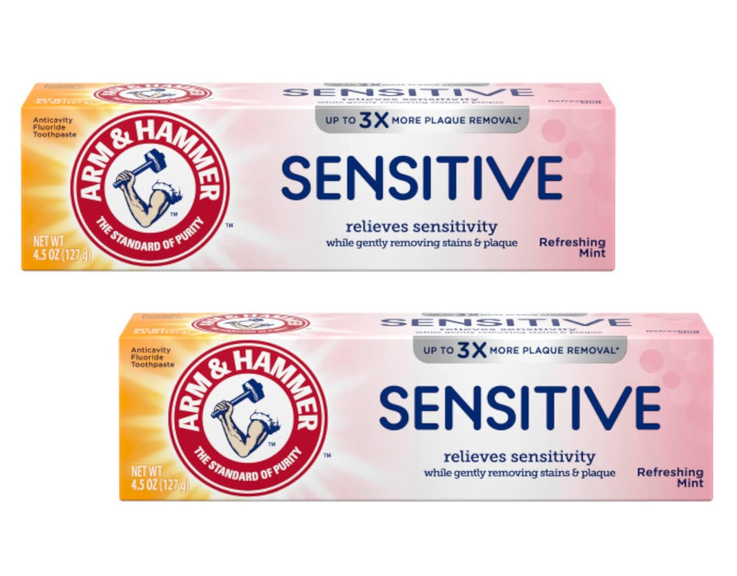 ARM & HAMMER Creme Dental para Dentes e Gengivas Sensíveis 127 g (Pacote com 2)