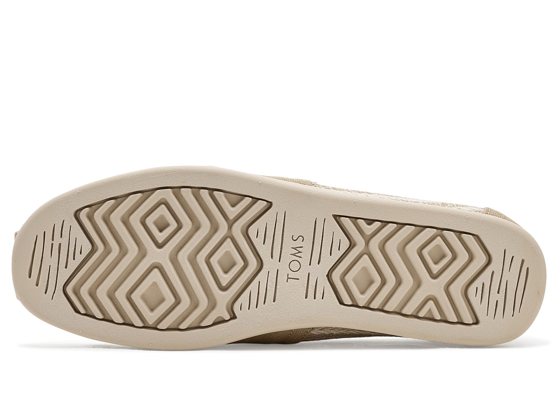 TOMS Mocasines Planos Alpargata clásicos para Hombre, Color Avena, Rayas náuticas, Talla 44