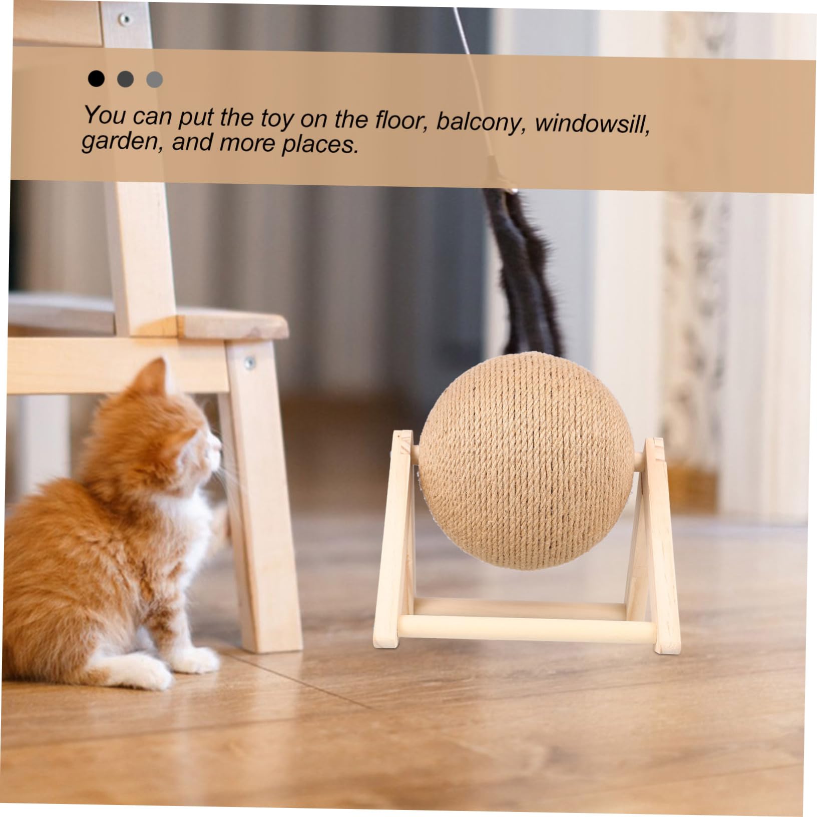 Kisangel Katzenspielzeug Kratzball Aus Sisal Für Katzen Interaktives Spielzeug Zur Krallenpflege Und Beschäftigung Für Katzen Und Kitten Einsamkeit Und Schützt Möbel