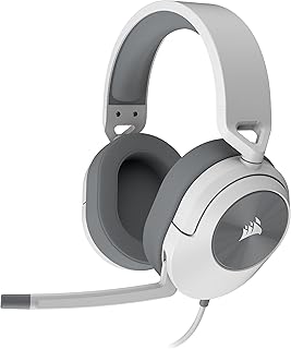 Headset Gamer Corsair HS55 Surround, Drivers 50mm, Branco - CA-9011266-NA