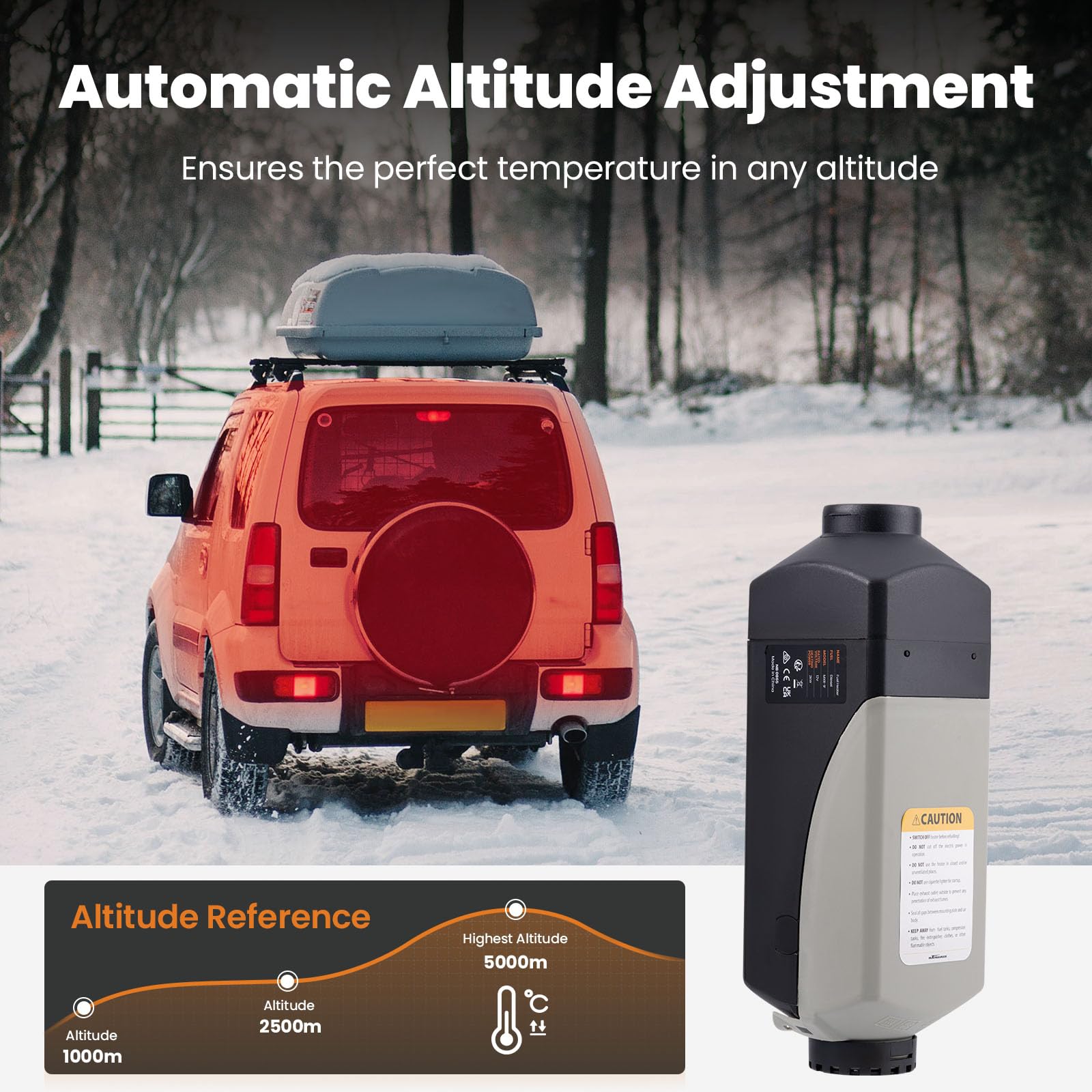 Riscaldatore Diesel MaXpeedingrods 5KW 12V - Con App Bluetooth, Telecomando, Per Camper E Camion - Foto 8