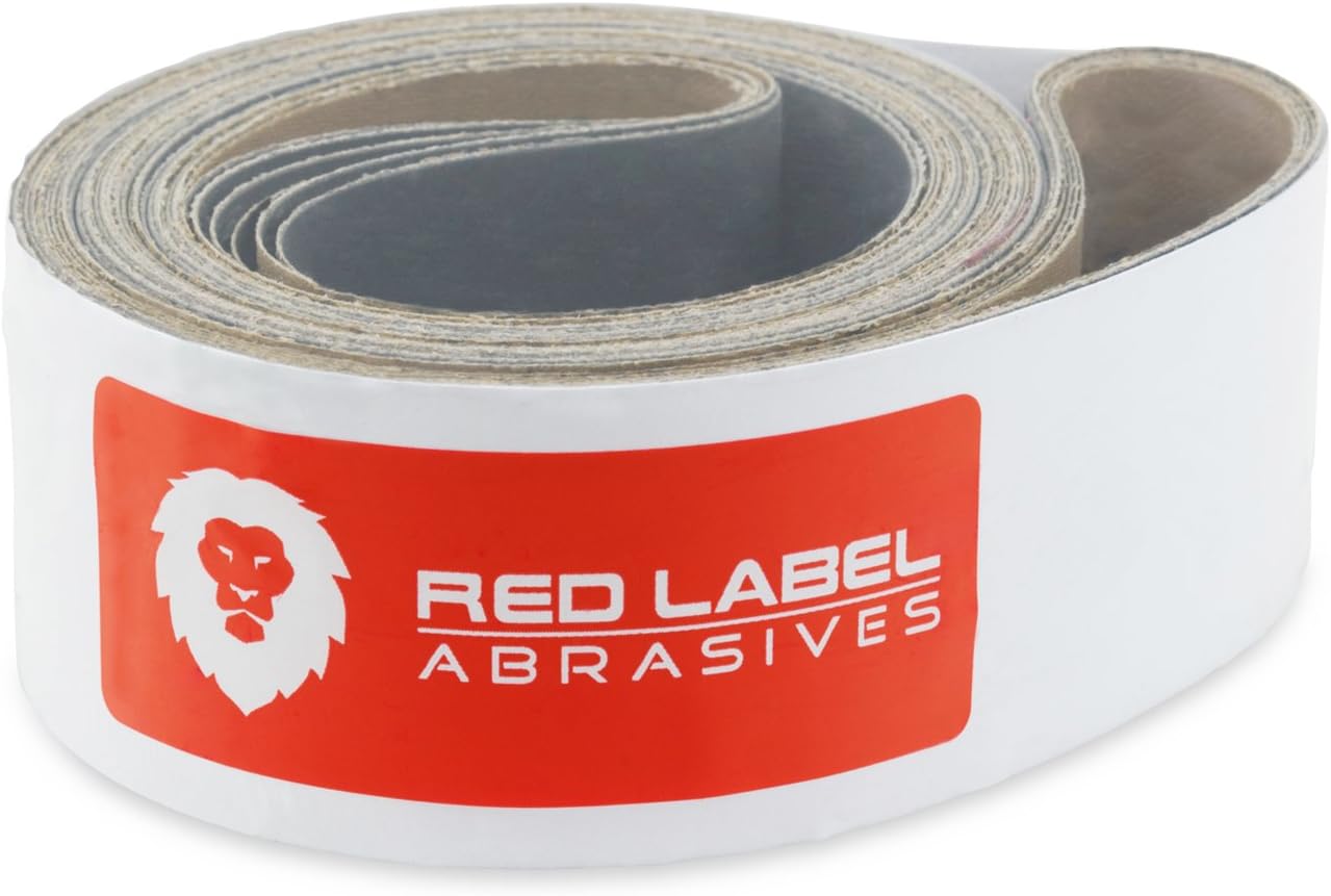 Red Label Abrasives 2 X 72 Inch 1000 Grit Silicon Carbide Sanding Belts, 6 Pack