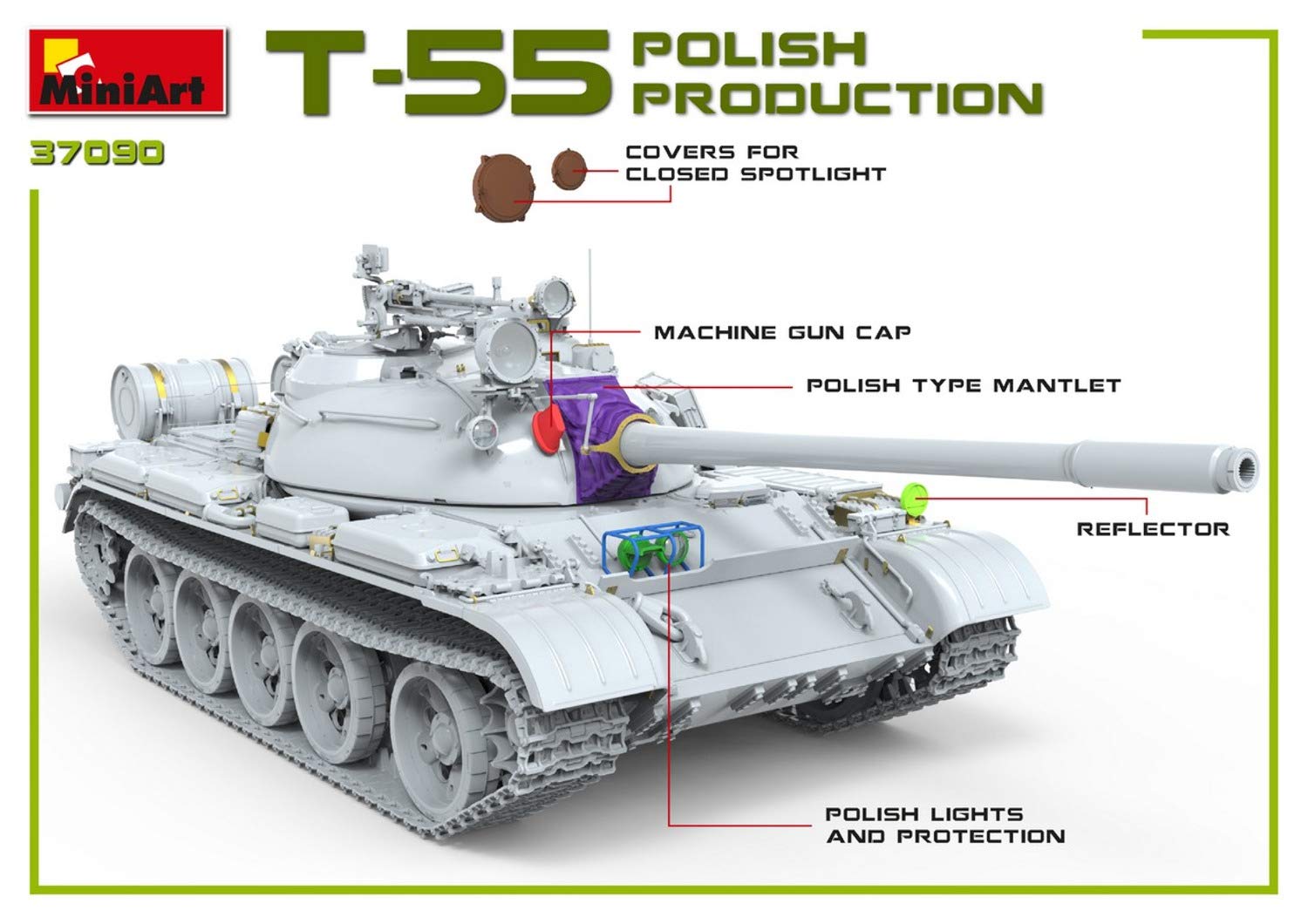 【中古】ミニアート 1/35 T-55A ポーランド製 プラモデル MA37090 Amazon | ミニアート 1/35 T-55A ポーランド製 プラモデル MA37090