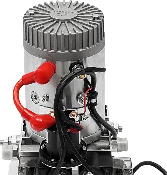 12V Hydraulic Pump for Dump Trailer 3KW 2850RPM Double Acting Electric Hydraulic Pump 18Mpa Fuel Tank 4L Hydraulic Power Unit with 4.5M Remote Control Wire