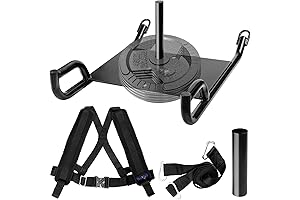 Yes4All Weighted Pull Training Sled For Athletic Exercise & Speed Improvement