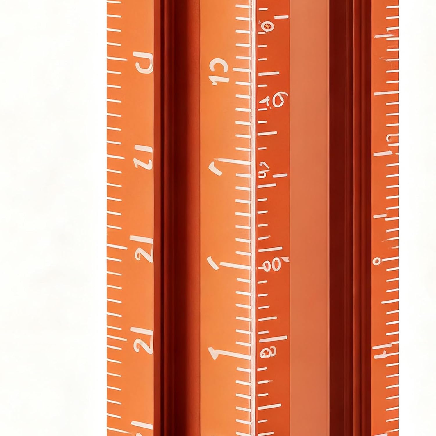 Precision Ruler - 4-Sided Magnetic Tool,Woodworking Marking Ruler | for Carpenter Carpentry Construction Miter Cutting Working Tile Flooring