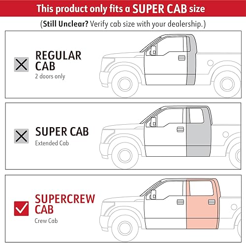Miniatura 2 de MaxMate Estribos laterales ovalados de 3.5 pulgadas compatibles con Ford Ranger 2019-2026 | Supercrew Cab | SS2F35148MX | Estribos laterales
