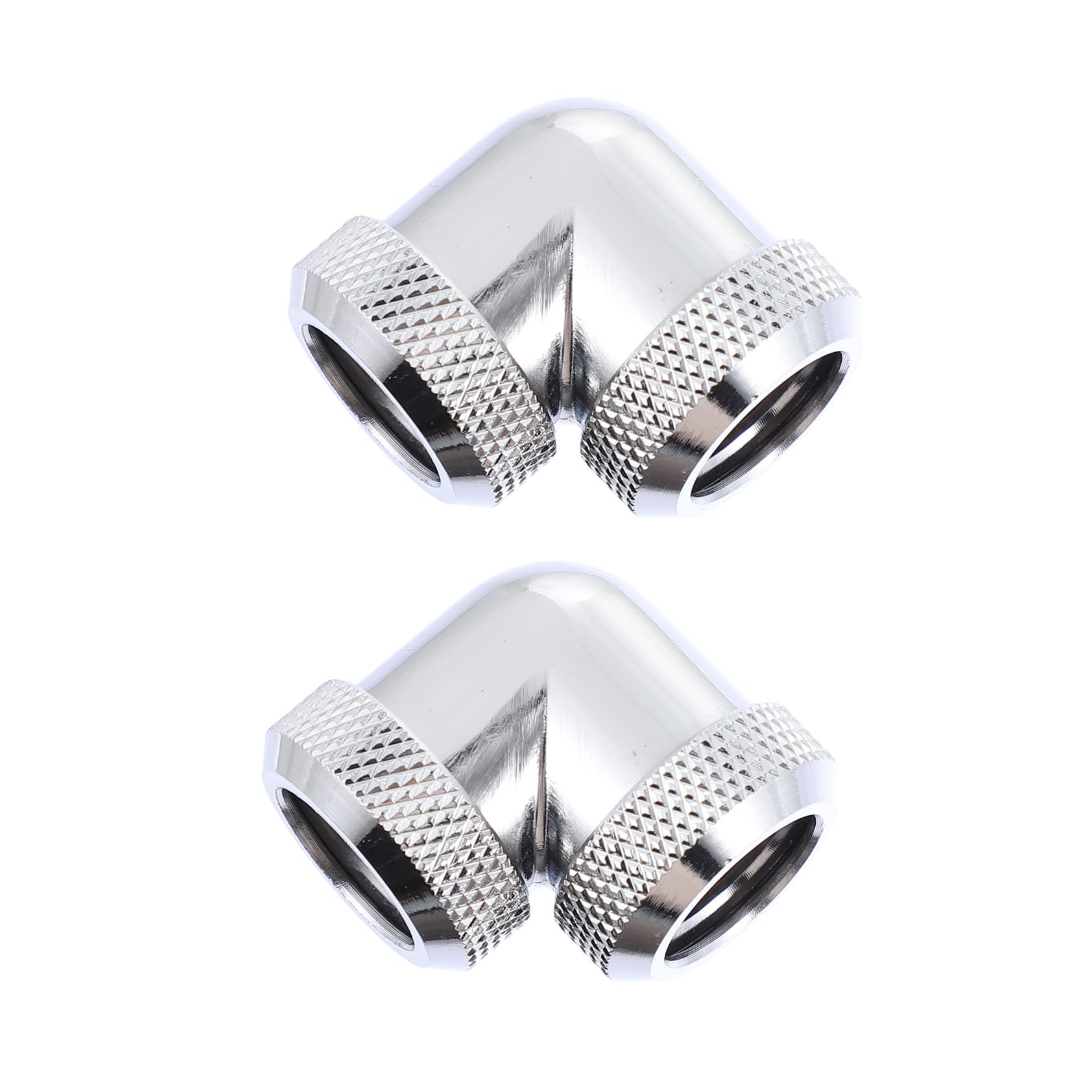 Extensor giratorio de 90 grados latón plata con sello triple o-ring pack de 2 8
