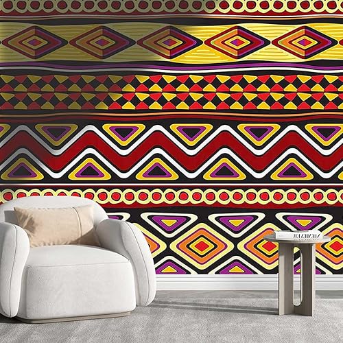 Papel para Pared Decorativo Colección de decoraciones africanas despegar y pegar, decoración de pared para dormitorio, apto para bricolaje (W) 59