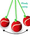 Neo Sportings Hanging Cricket Ball Trainer 3.5m Rope | Batting Practice Tennis Ball | Cricket Training Aid for Hand Eye Coordination | Practice Ball for Indoor & Outdoor Cricket gallery image