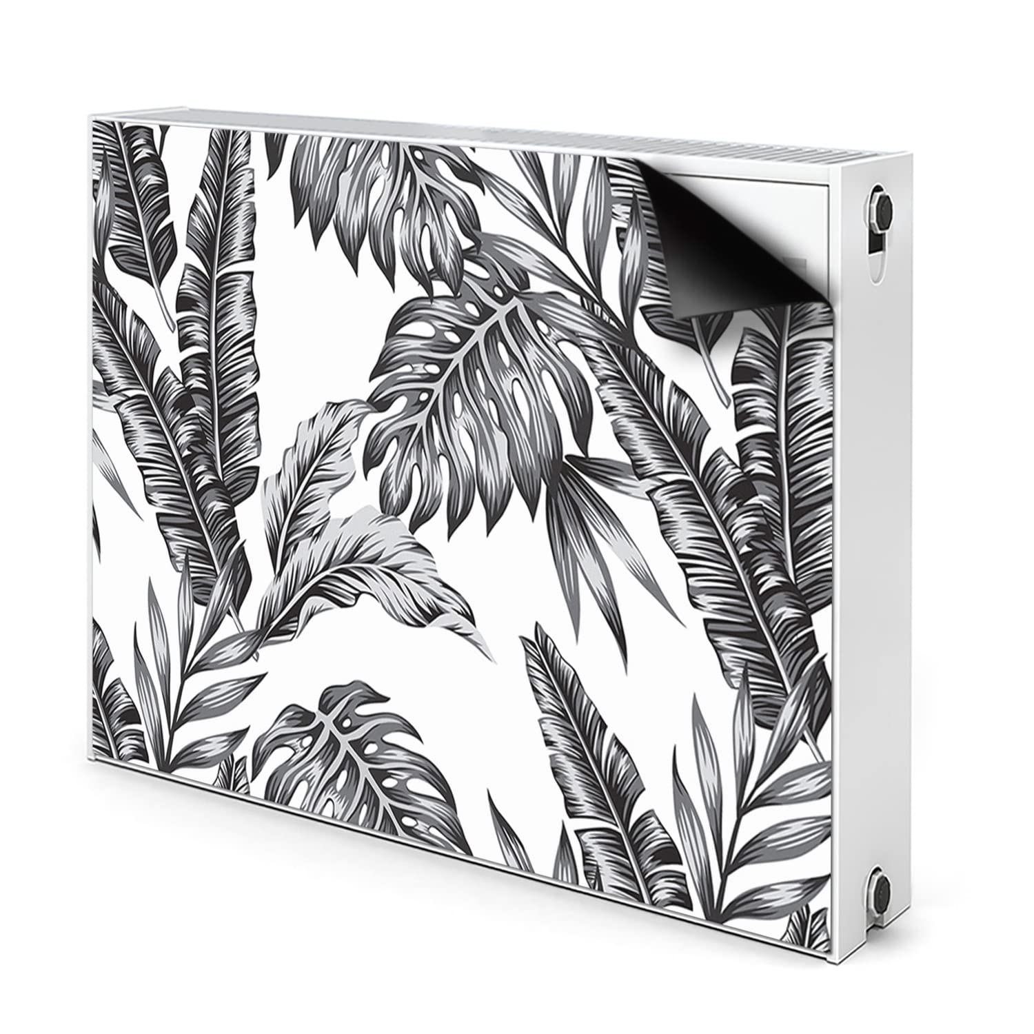 Tapis décoratif feuilles de palmier Decormat avec fixation magnétique pour radiateur