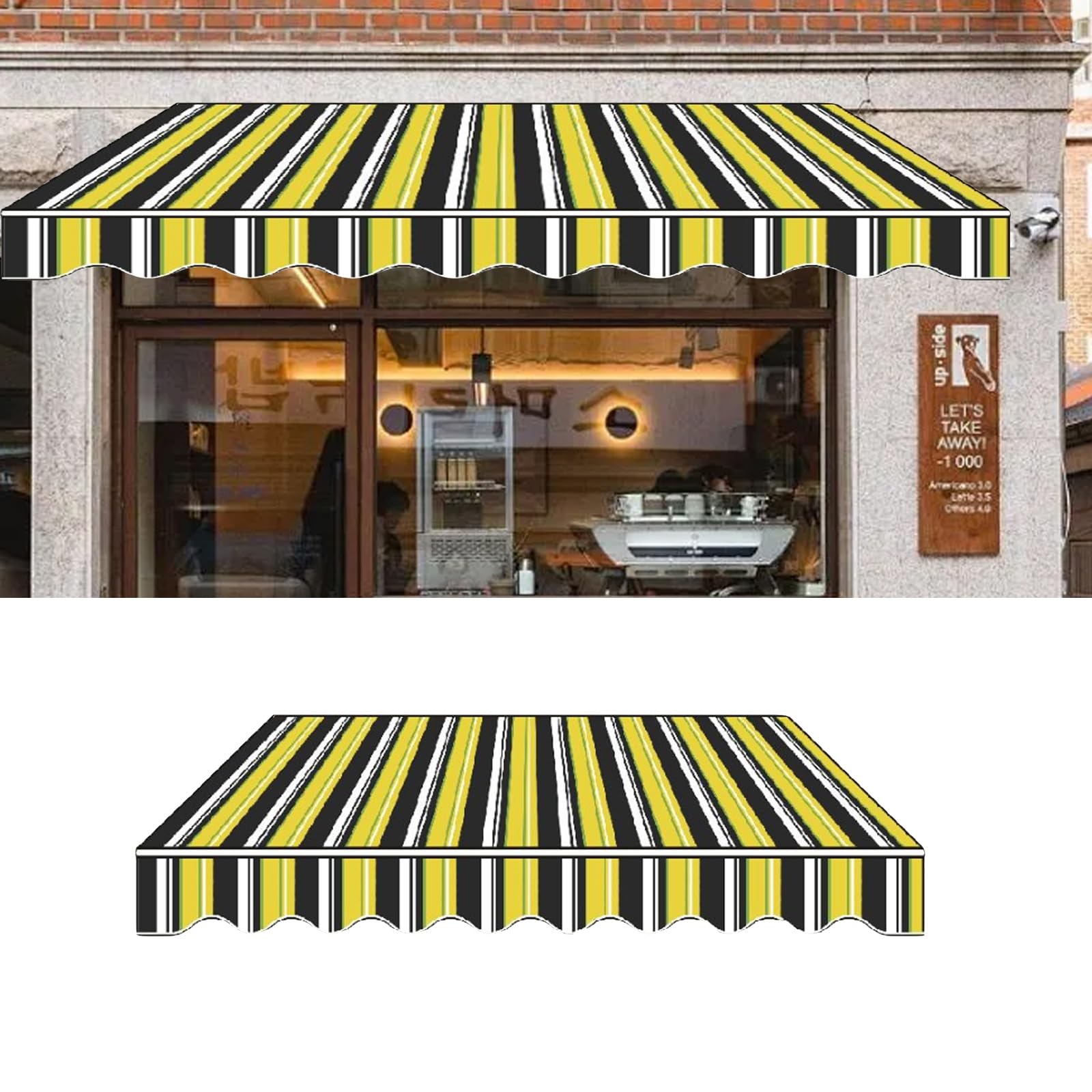 Sunsetter retractable awning fabric replacement,sunsetter patio cover replacement pvc oxford cloth,replacement Many Sizes Fabric Retractable Awning,Top Sunshade Canvas for courtyards,porches(O,