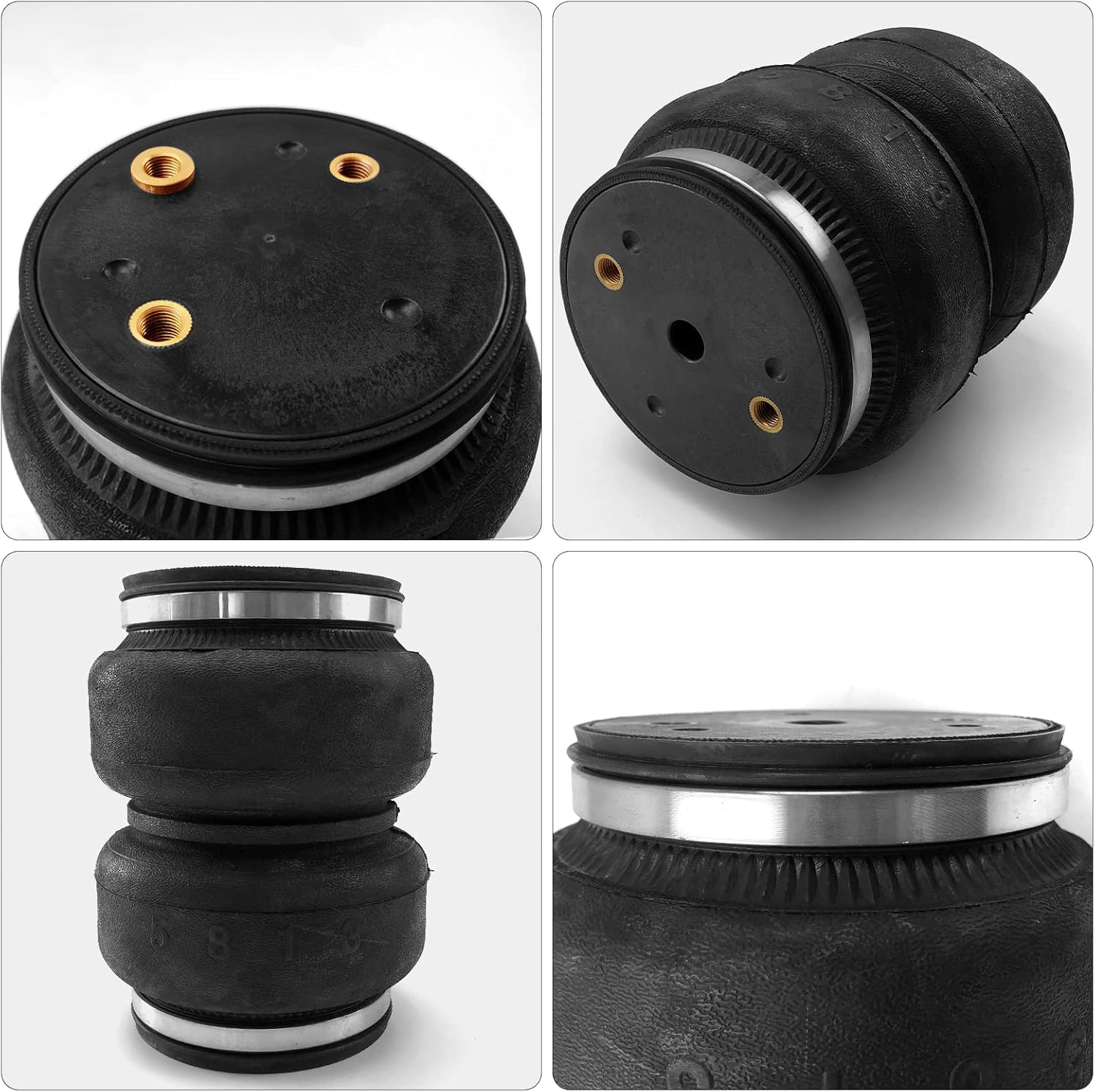 Air Spring Bags Suspension Kit Compatible with Chevy, Ford, Ram and GMC Pickup Car, Rear Air Helper Springs, Up to 5,000 lbs of Load Leveling Capacity