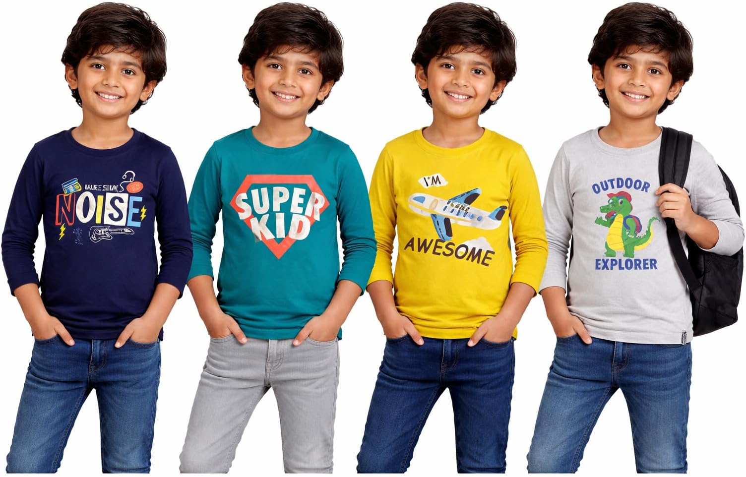NammaBaby Baby Boys Cotton Regular Fit T-Shirt