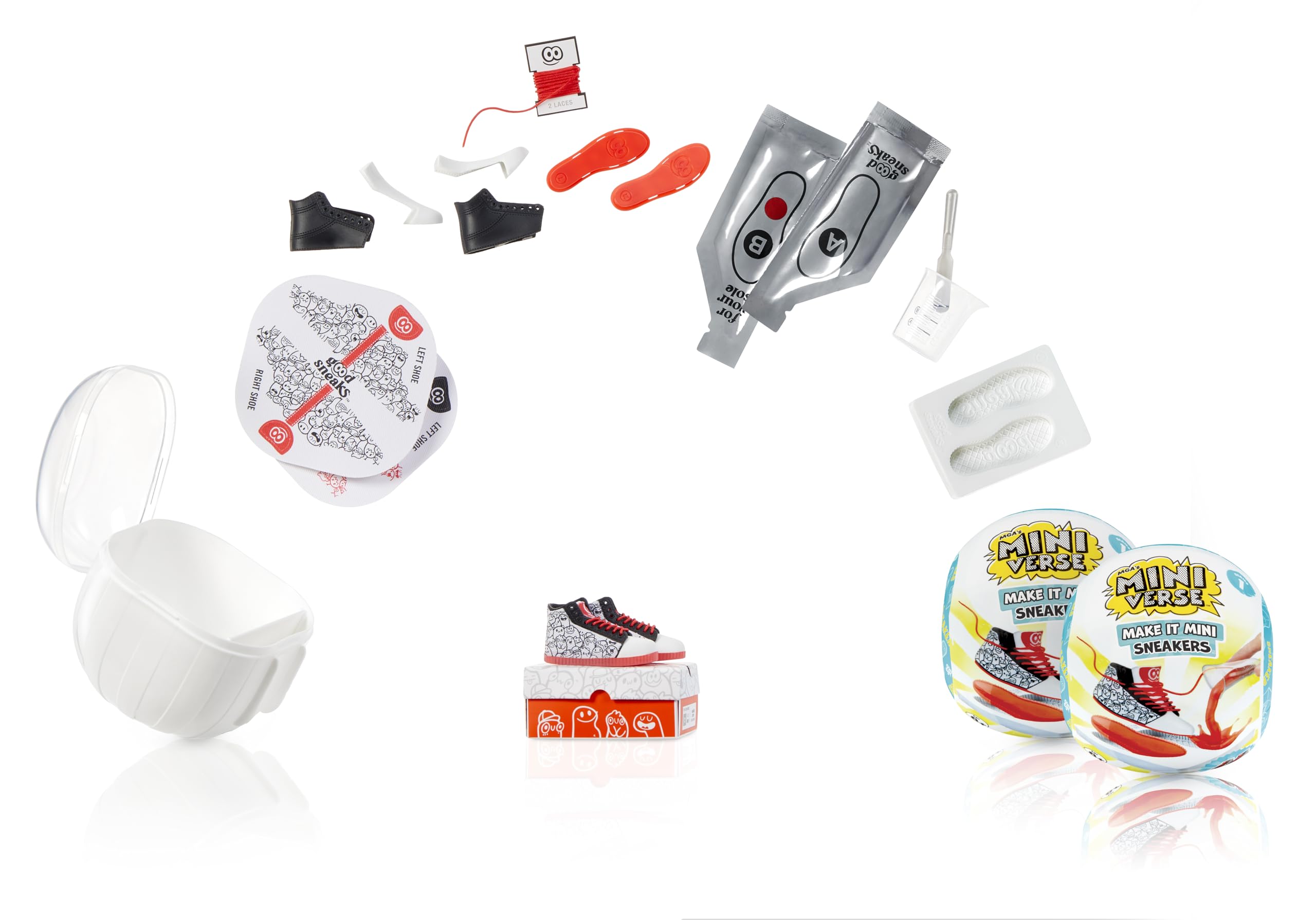 Amazon.com: MGA's Miniverse Make It Mini Sneakers (2 Pack) Mini