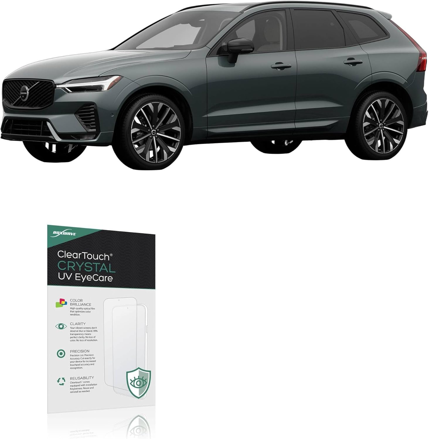 BoxWave Screen Protector Compatible With Volvo 2026 XC60 Display (11.2 in) - ClearTouch Crystal Anti-UV EyeCare (2-Pack), Filters out Harmful Blue Light Reduce Fatigue