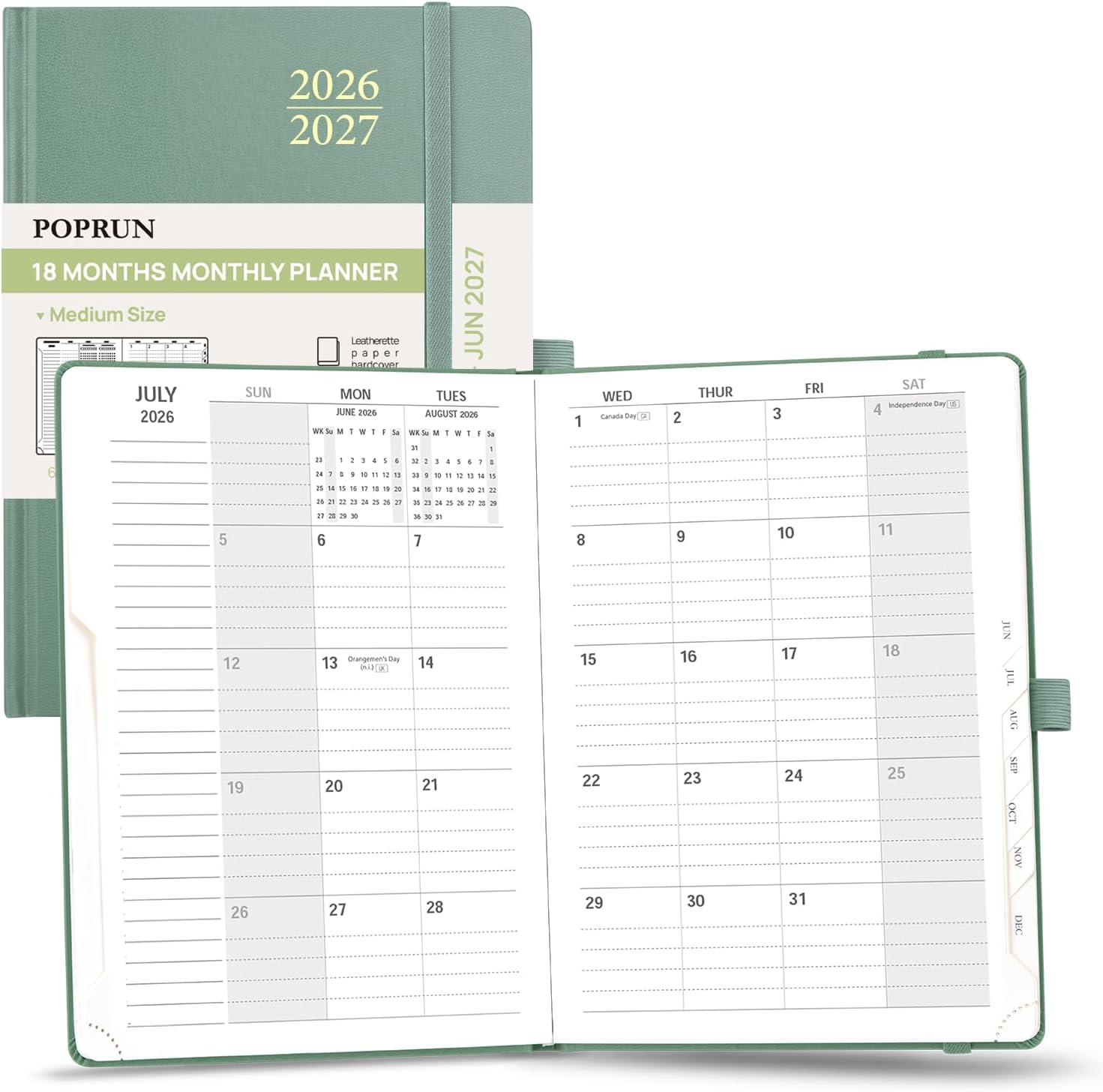 Amazon com : POPRUN Monthly Planner 2026 2027 Medium 6 25 #39 #39 x 8 5 Amazon com : POPRUN Monthly Planner 2026 2027 Medium 6 25 #39 #39 x 8 5