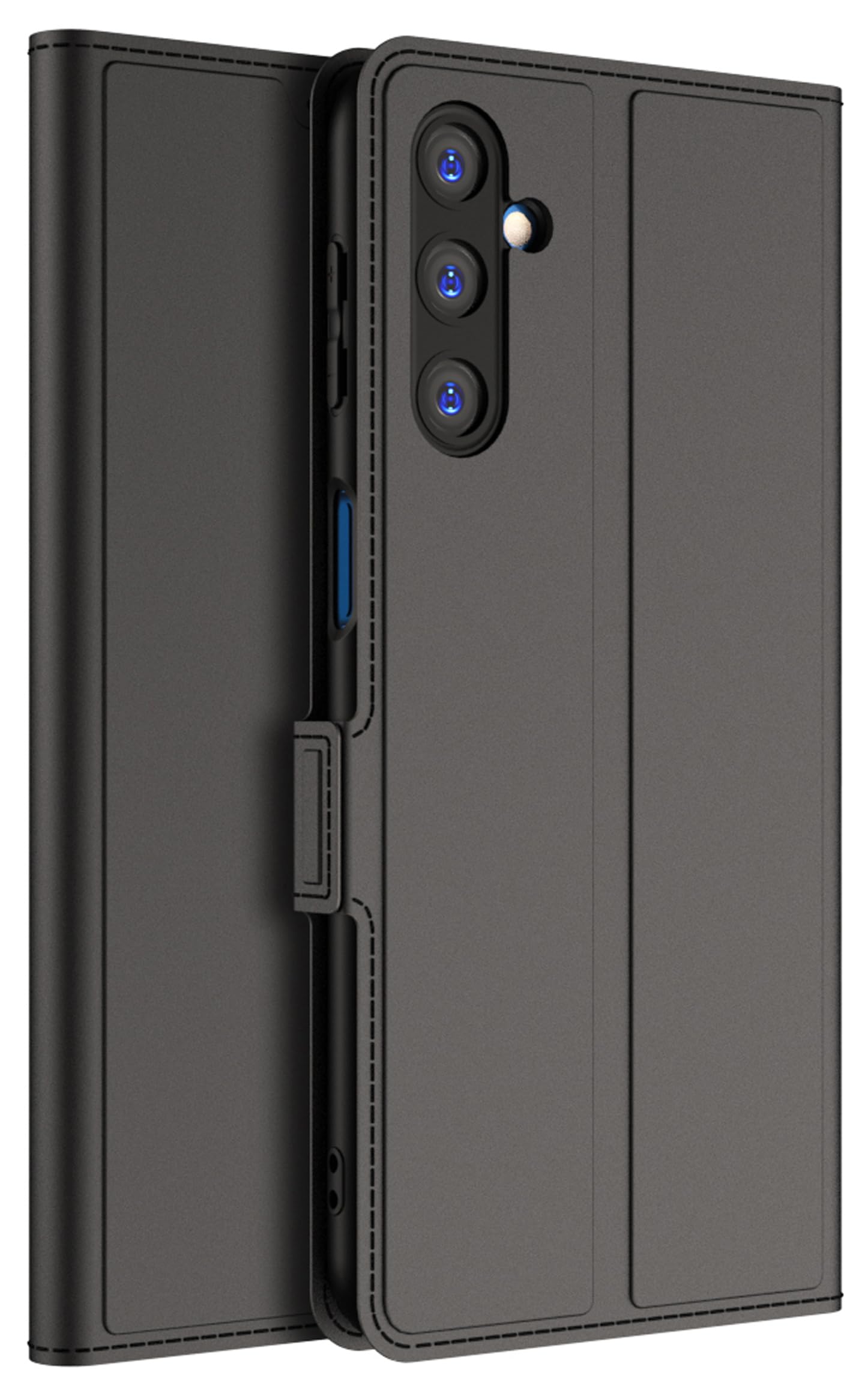 KAPA Noble Slim Magnetic Leather Flip Case Cover for Samsung Galaxy F54 / M54 (5G) | Card Holder Stand Leather Flip Wallet Case (Black) (B0CGJJCNB8) Amazon Price History, Amazon Price Tracker