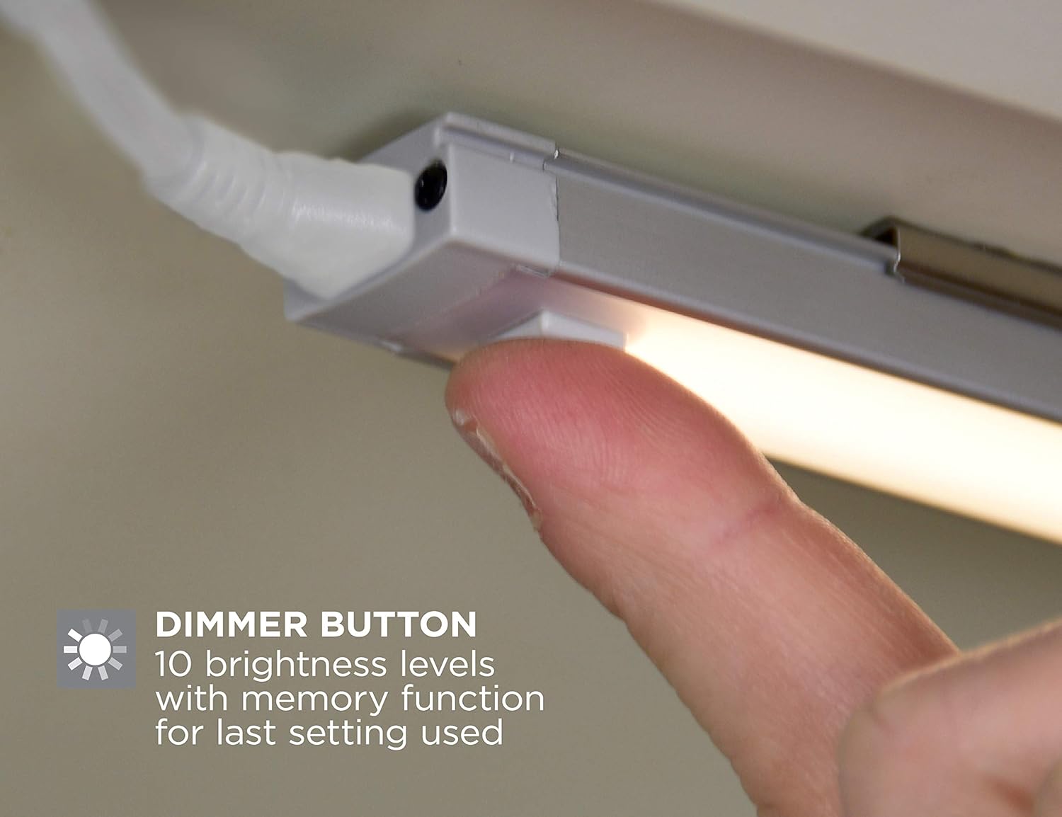 PureOptics LED Under Cabinet Lighting Kit, 3-Bars, 12in. Each, DIY Tool-Free Install w/Magnetic Option, Daylight, 5000K, 1290 Lumens (LEDUC12-3DK)