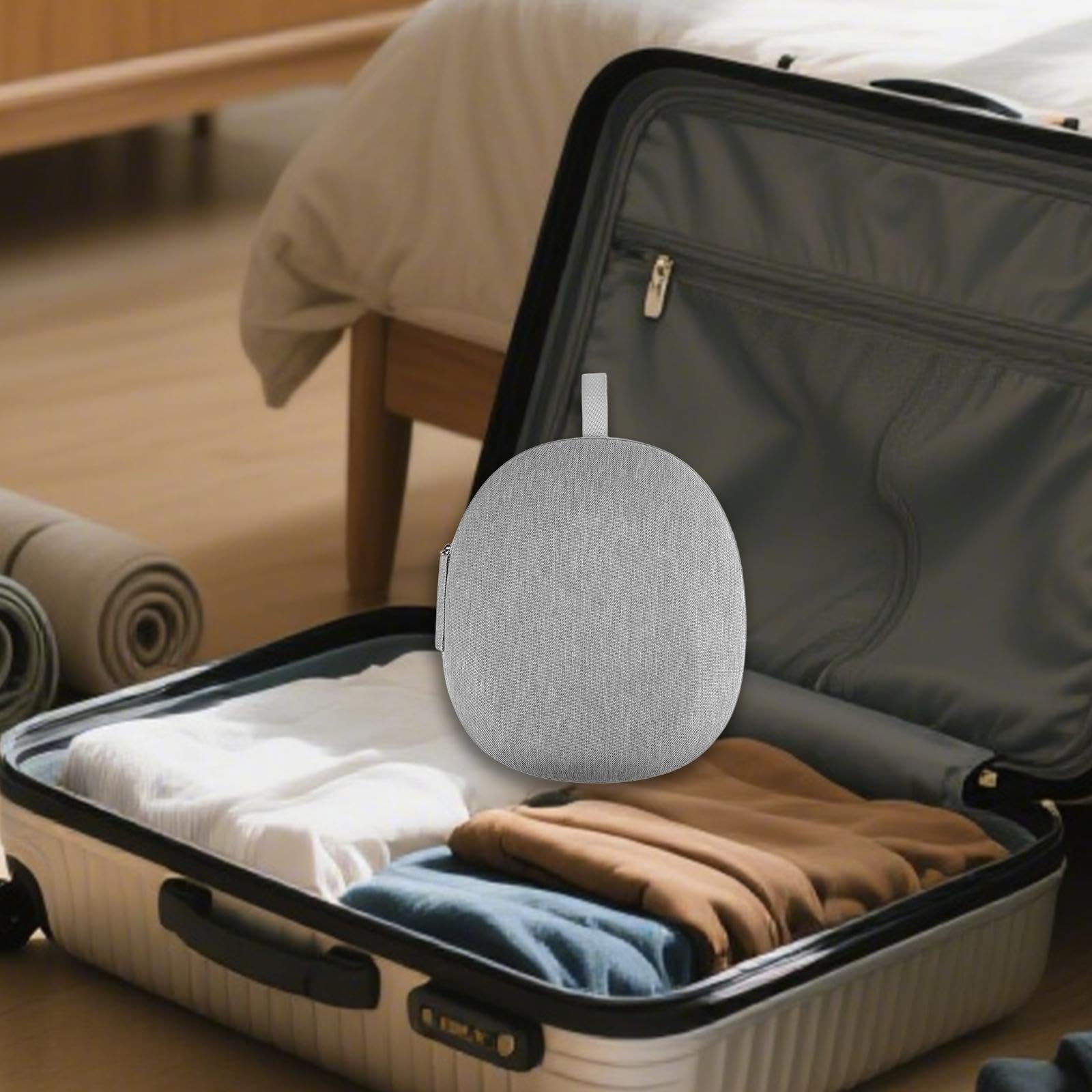 Estuche para Auriculares, Bolsa de Viaje portátil, Regalo de cumpleaños, práctico Estuche Protector para Auriculares para WH-1000XM6, Gris