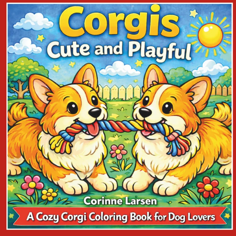Corgis Cute and Playful: A Cozy Corgi Coloring Book for Dog Lovers (Cute & Playful A Cozy Coloring Book for Dog Lovers)
