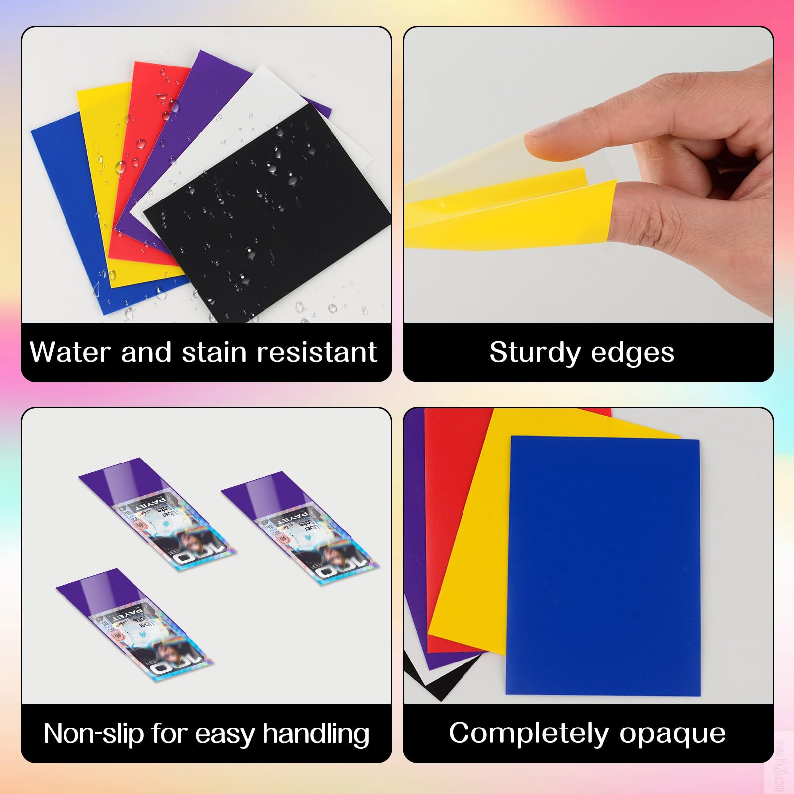 600 Pack Matte Card Sleeves for MTG TCG & Sports Cards, 66mm x 91mm Standard Size Trading Card Protectors Durable, Non-Slip - Image 4
