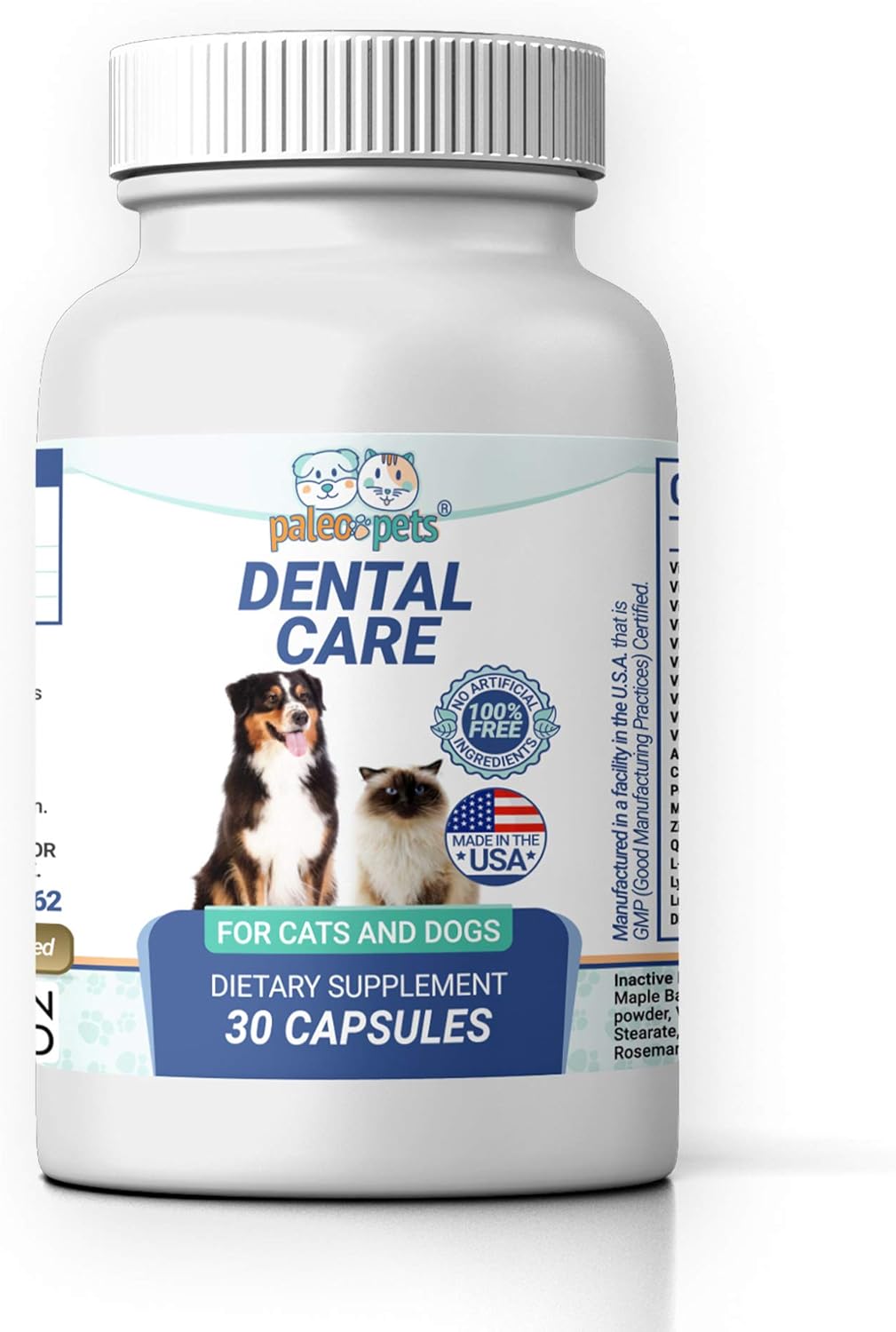 PALEO PETS Dog and Cat Dental Care Supplement Natural