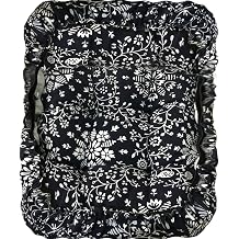 Padded Rectangle Bar Stool Cover Cushion with Elastic Fabric Satori Stool Seat Cushion for Metal Wooden Bench 12"x16" Dark Blue