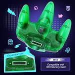 2 Pack N64 Controller, FISUPER Wired Classic Game Controller Gamepad Joystick for N64 Console(Clear Black+Clear Green)