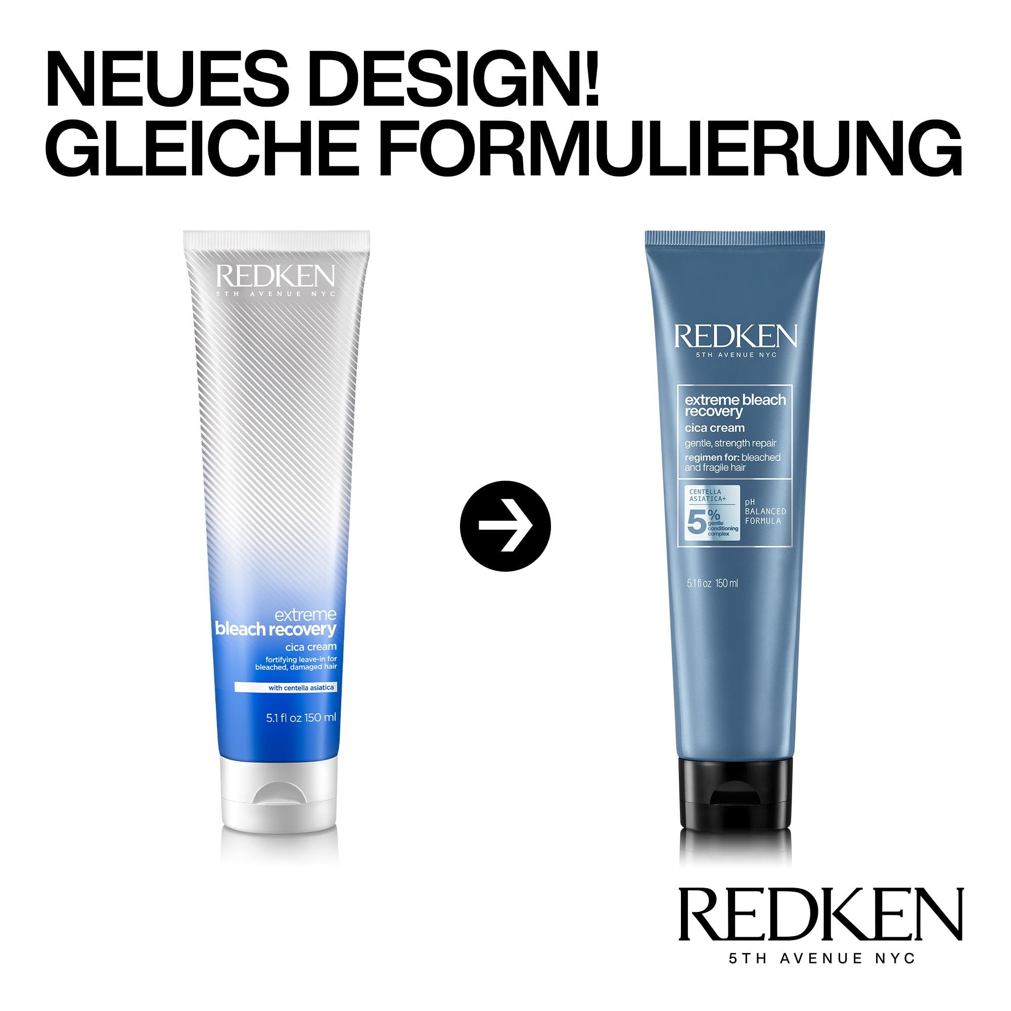 Redken | Haarlotion für blondierte und gebleichte Haare, Repariert und regeneriert, Mit Centella Asiatica, Extreme Bleach Recovery Cica, 150 ml