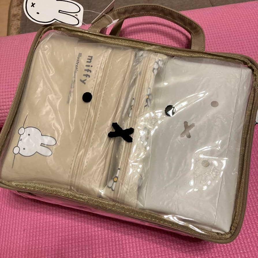 Amazon.co.jp: ミッフィー シフレ トラベルポーチセット ベージュ