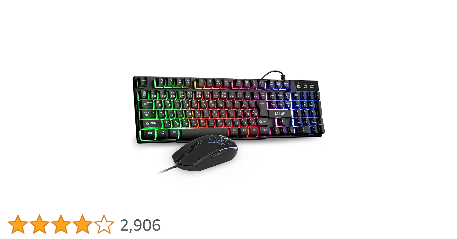 Amazon | Mafiti ゲーミング キーボード マウス セット USB有線