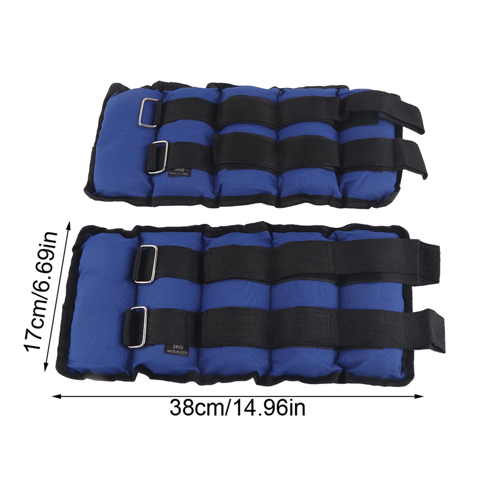 Pesas de Tobillo Ajustables, Pesas de Nailon Resistentes para Tobillo y Muñeca con Cierres de Gancho y Bucle Ajustables, Tela Doble de Tela Oxford, sin Fugas, 1 Kg 2 Kg 3 4