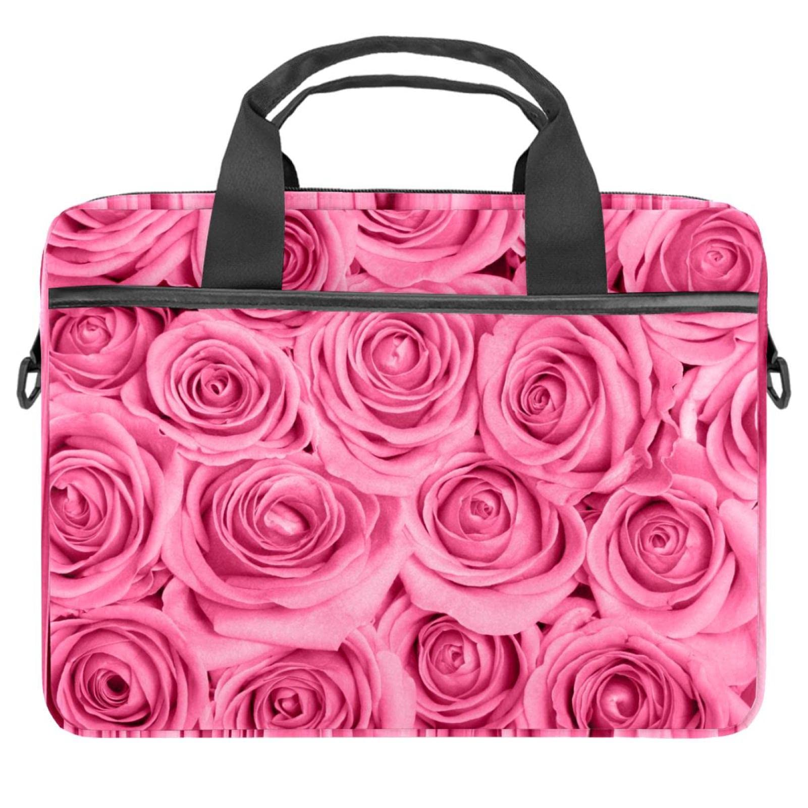 Funda maletín rosa para portátil de 13 a 14.5 pulgadas con asa de hombro multicolor 7