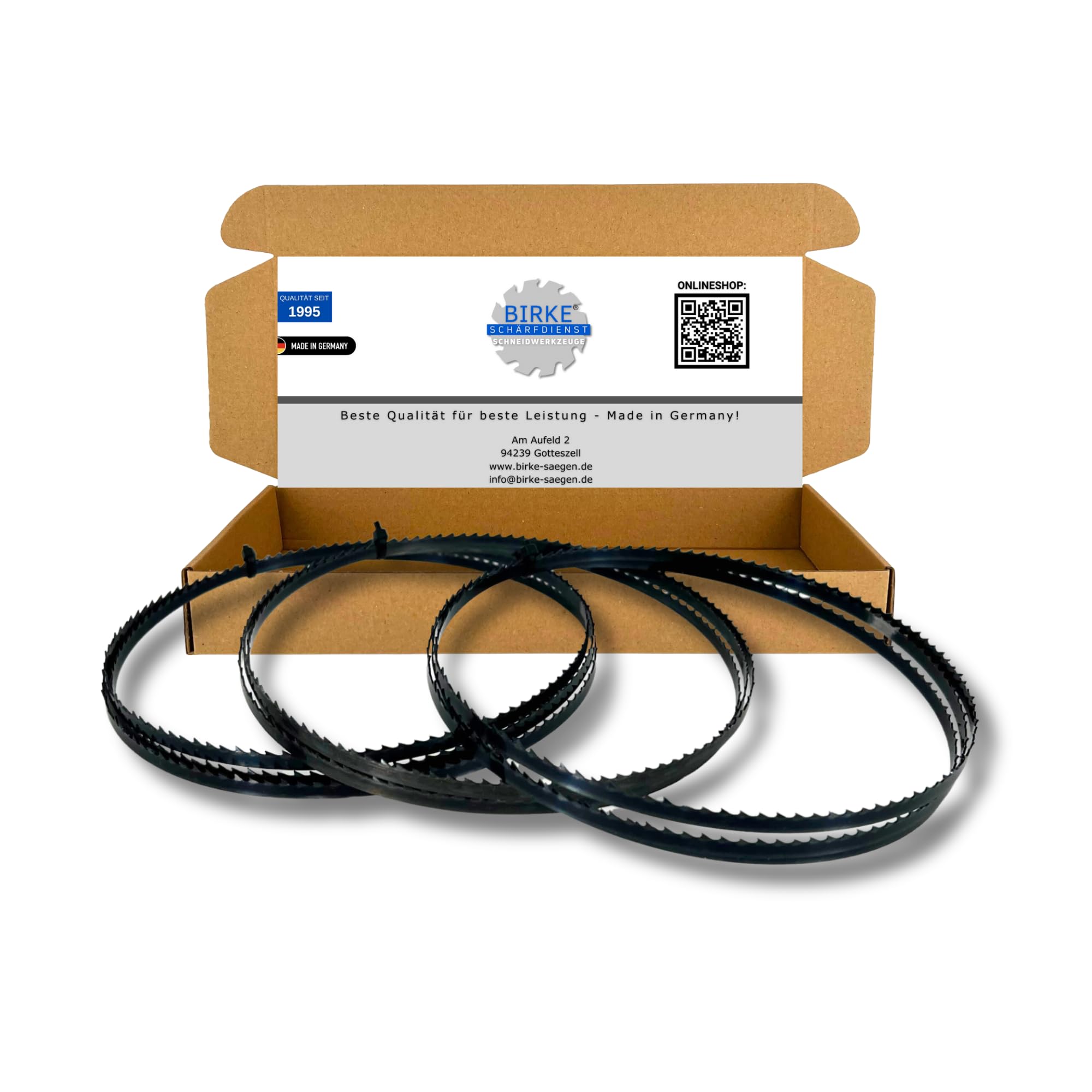 SMI - Set di 3 lame per sega a nastro per legno, 1425 x 6 x 0,65 mm, 6 denti per sega a nastro, ad esempio per GÜDE GBS 200
