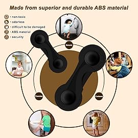 Child Proof Cabinet Locks-(10-Pack) - Child Locks For Cabinets And Drawers,Easy To Install (No Drilling) For Drawers, Cabinet Seat, Toilet Seat, Fridge, Oven, Appliances
