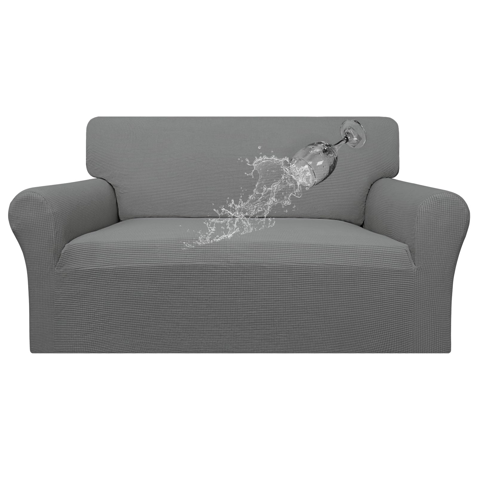 Easy-Going 100% Waterproof Loveseat Couch Cover Stretch Jacquard Sofa Cover