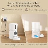 Faroro Automatic Cat Feeder with Camera, 1080P HD Video with Night Vision, 2-Way Audio, 4L Pet Feeder with Adjustable Camera Angle & Blockage Sensor, APP Control Cat Food Dispenser, 5GHz Wi-Fi - 4