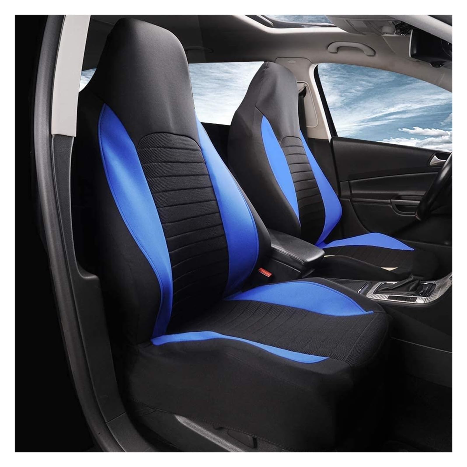 自転車シートカバー 青 黒白 Clazzio（クラッツィオ） クロス シートカバー アクア Lグレード NHP10