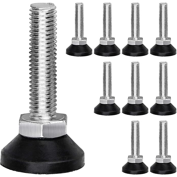 Buy WSH 10Pcs Furniture Levelers Feet M10 x 40mm Threaded Adjustable Table Chair Legs Feet