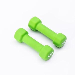 JFIT Dumbbell Pairs or Sets Neoprene Vinyl Coated Hand Weights for Home Gym Strength Training Aerobics Cardio Exercise