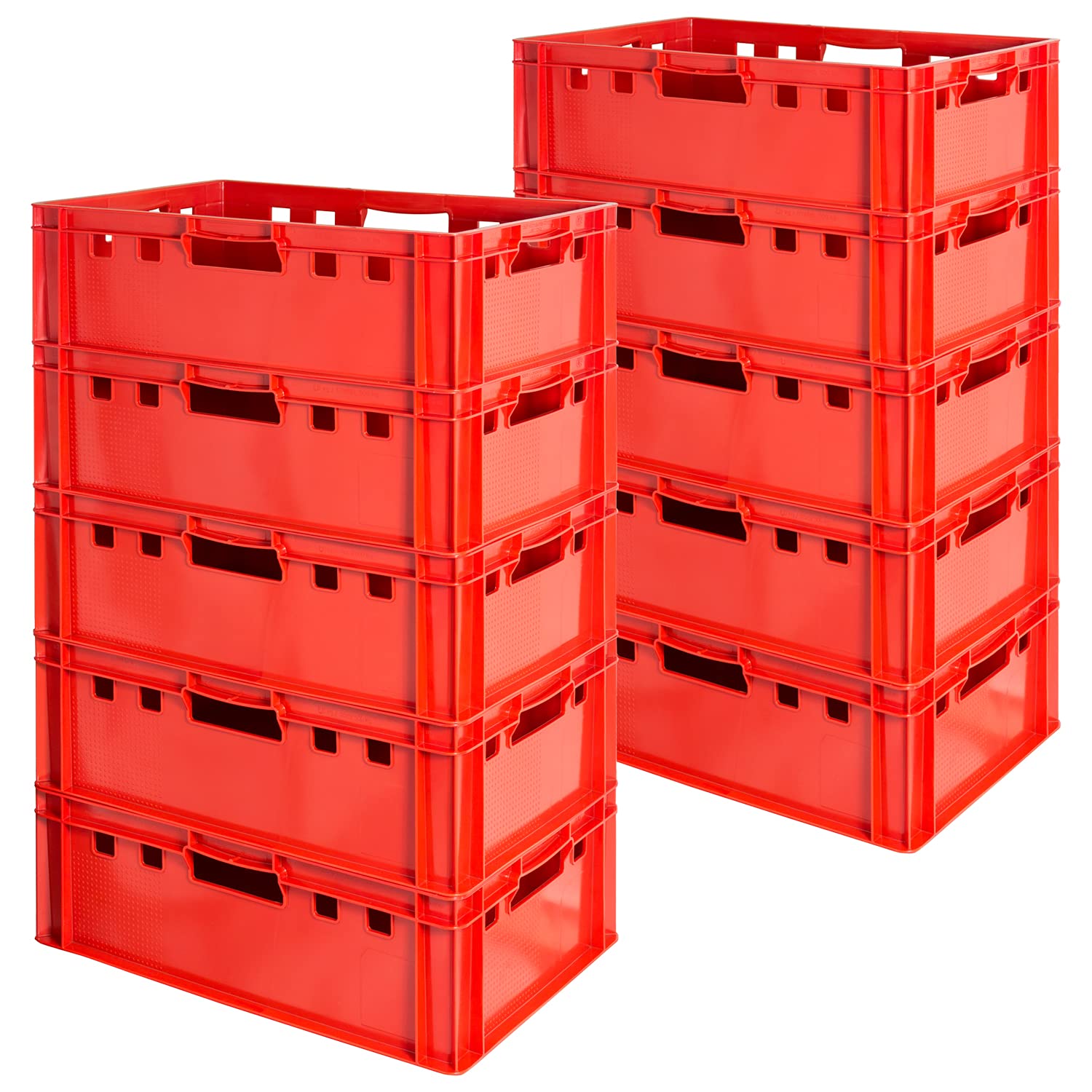Euro Apilamiento de Plástico Caja Industrial Euro Caja Almacenamiento Eurobox E2 Kingpower, Número:10